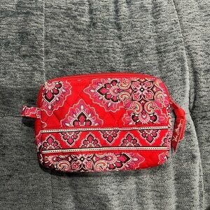 Vera Bradley Frankley Scarlett Makeup Bag Red EUC